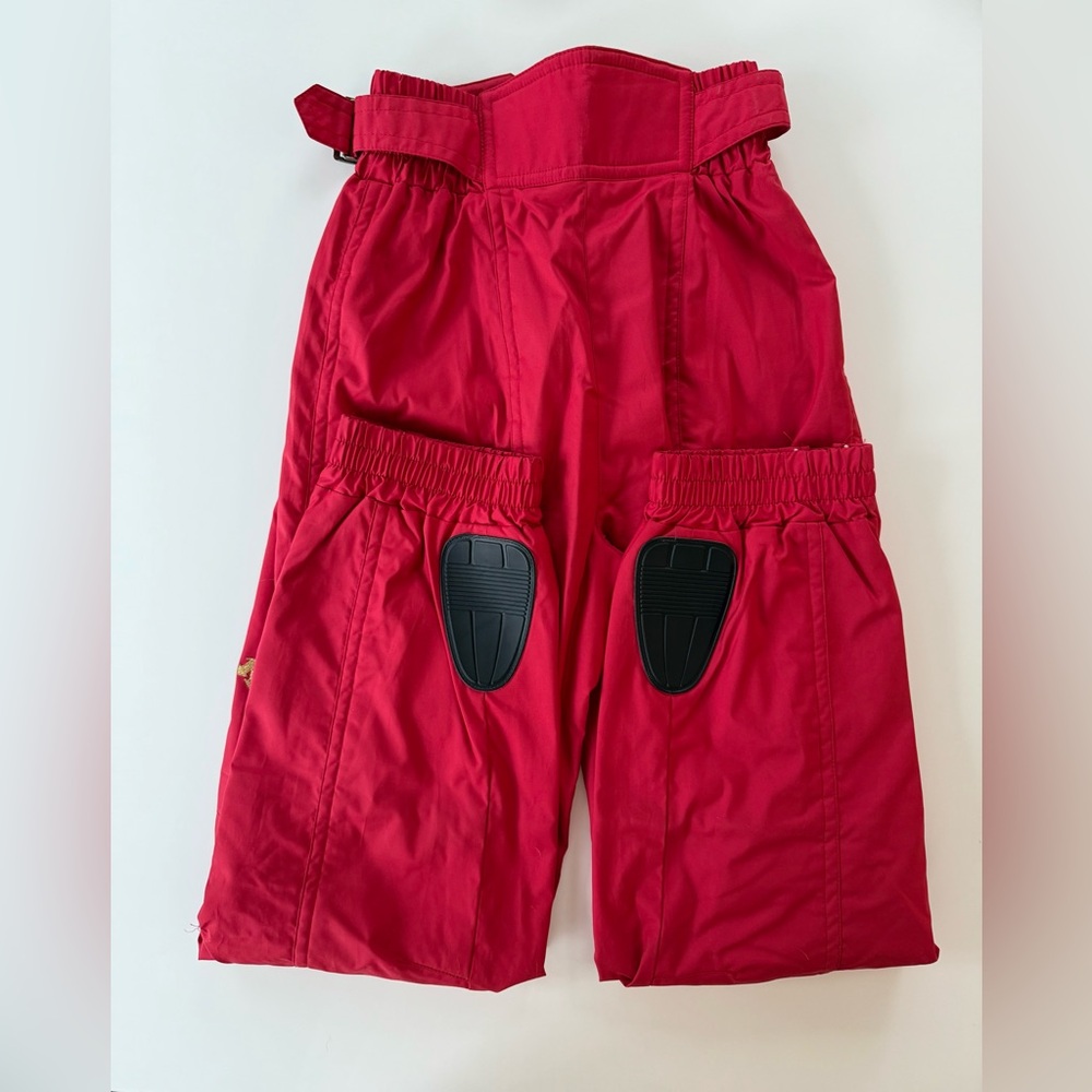 VINTAGE 1980's DESCENTE WOMENS SKI PANTS CRIMSON STYLE #05108 SIZE 26 - Picture 2 of 11